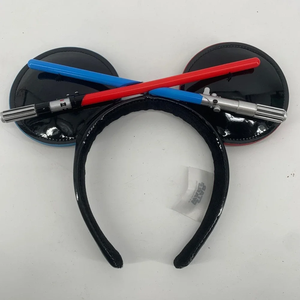 Disney Star Wars Lightsaber Mickey Mouse Ears Headband May the 4th be with you